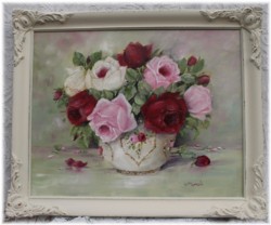 Original Painting - Assorted Rose Blooms - Postage is included in the price Australia wide