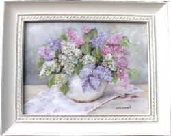 Original Painting - Lilacs - Postage is included Australia Wide