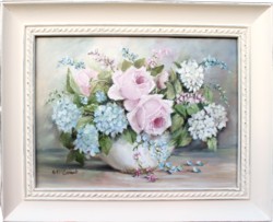 Original Painting - Favourtie Blooms - Postage is included Australia Wide