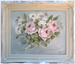 Original Painting - Vintage Rose Study - Postage is included Australia Wide
