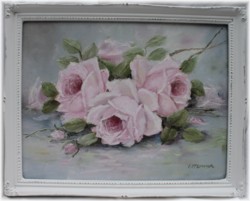 Original Painting - Laying Roses - FREE POSTAGE Australia wide