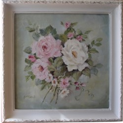 Original Painting - "Vintage Inspired Florals" - Postage is included Australia wide