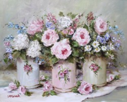Tins & Flowers -  Available as Prints and Gift Cards