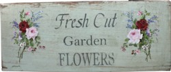 Original Painting on an Old Timber Panel - Fresh Cut Garden Flowers - Postage is included in the price Australia wide