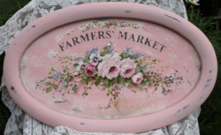 Original Painting - Floral Farmers Market - Postage is included in the price Australia wide
