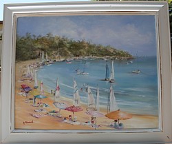 SOLD-Original Painting - Mornington Peninsula Beach Day - Postage is included in the price Australia wide