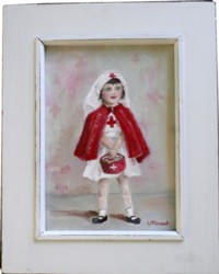 Original Painting - Playing Dress Ups....The Nurse - Postage is included in the price Australia wide