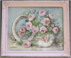Original Painting - Rose Reflections - Postage is included in the price Australia wide