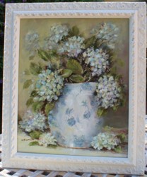 Original Painting - Hydrangeas in a Jug - Postage is included in the price Australia wide