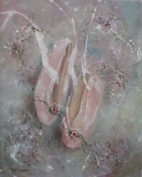 Original Painting on Canvas - Ballet Shoes - SOLD OUT