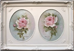 Original Painting "Pair of Pink Roses" - Postage is included Australia Wide