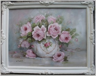 Original Painting - Roses in a Bowl - sold out