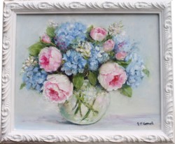 Original Painting - A Garden Bunch - Postage is included in the price Australia wide