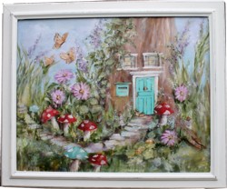 Original Painting - The Fairy Garden - Postage is included in the price Australia wide