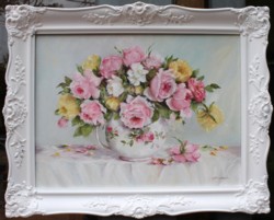 Original Painting - January Roses - 75 x 60cm