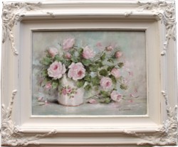 Original Painting - Pretty Pink Roses - Postage is included Australia Wide