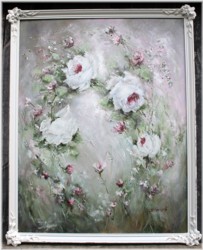 Original Painting - Roses in the Breeze - Postage is included Australia Wide