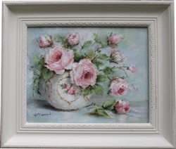 Original Painting - Roses in a Bowl - Postage is included Australia Wide