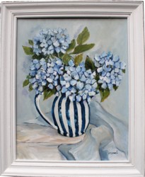 Original Painting - Last of the Hydrangeas - Postage is included in the price Australia wide