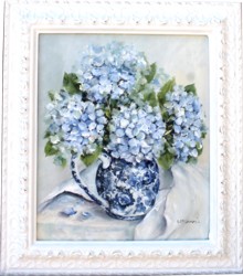 Original Painting - Autumn Hydrangeas - Postage is included in the price Australia wide