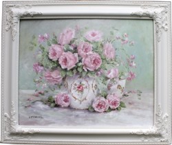 Original Painting - Early Spring Roses - Postage is included Australia Wide