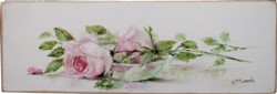 Original Painting on Panel - My Laying Rose Study - Postage is included Australia Wide