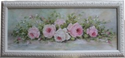 Original Painting - Lovely laying Roses -Postage is included Australia Wide
