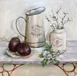Original Painting on Panel - The Arrangement with Red Pears - Postage included Australia wide
