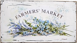 Original Painting on Panel - Farmers Market sign - Postage is included Australia Wide