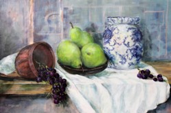 Original Painting on Panel - Still life with Pears - Postage included Australia wide