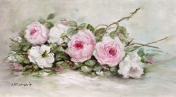 Original Painting on Ply Panel - Laying Roses Study - Postage is included Australia wide