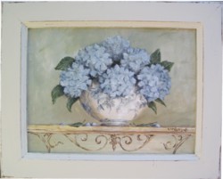 ORIGINAL Painting - Summer Hydrangeas - Postage is included in the price Australia Wide