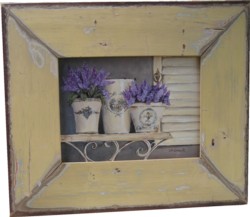 Original Painting - Assorted Lavender on a Shelf - Postage is included in the price Australia wide