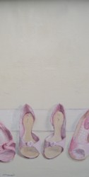Original Whimsical Painting - Assorted Shoes - Postage is included Australia Wide
