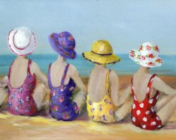 Beauties at the Beach Boho style - Available as prints and gift cards