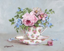 Blooms in a Tea Cup - Available as prints and gift cards