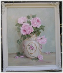 Original Painting - Early Rose Blooms - Larger Size - Postage is included Australia wide
