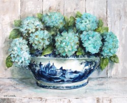 Hydrangeas in B & W Tureen - Available as prints and gift cards