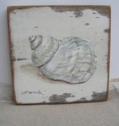 Original Beach Themed Painting C/B - Sea Shell - Postage is included Australia wide