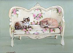 Sharing the chair - Available as prints and gift cards