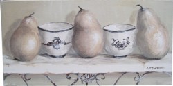 Original Painting on Canvas - Still Life Shelf  - Postage is included Australia Wide