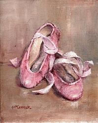 Vintage Ballet Shoes - available as Prints and Gift Cards