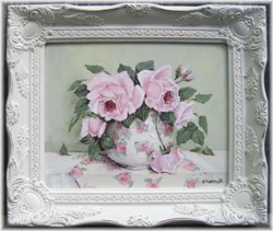 Original Painting - Roses & Chintz - FREE POSTAGE AUSTRALIA WIDE